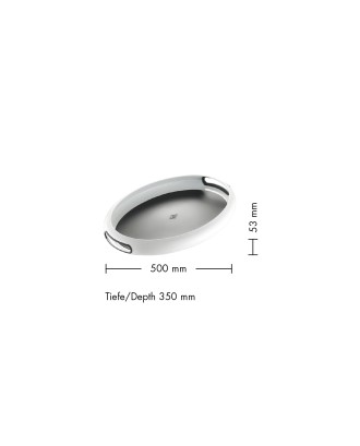 Tava pentru servire, rosu, Spacy Tray Oval  - SIMONA'S COOKSHOP